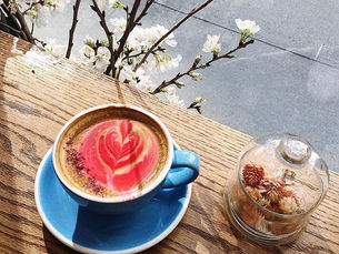 Rosecrans: flores + café e vinho