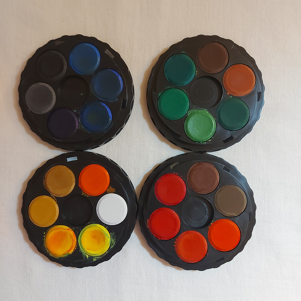 watercolours