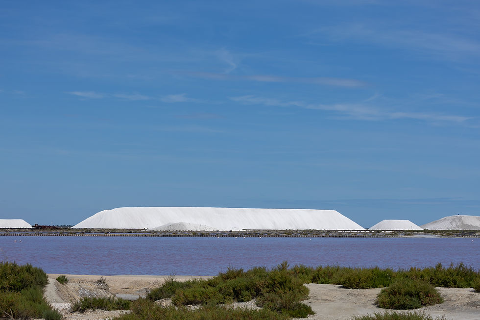 Montagne de sel à Aigues Mortes