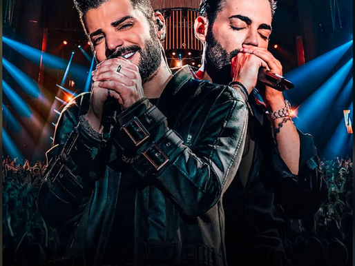 Guilherme e Benuto no palco da Festa do Peão de Barretos durante show da turnê Peça por Peça