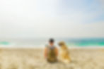 Arbeiten am Strand im Ausland