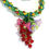 Thumbnail: Necklace and bracelet set "Red Currant"