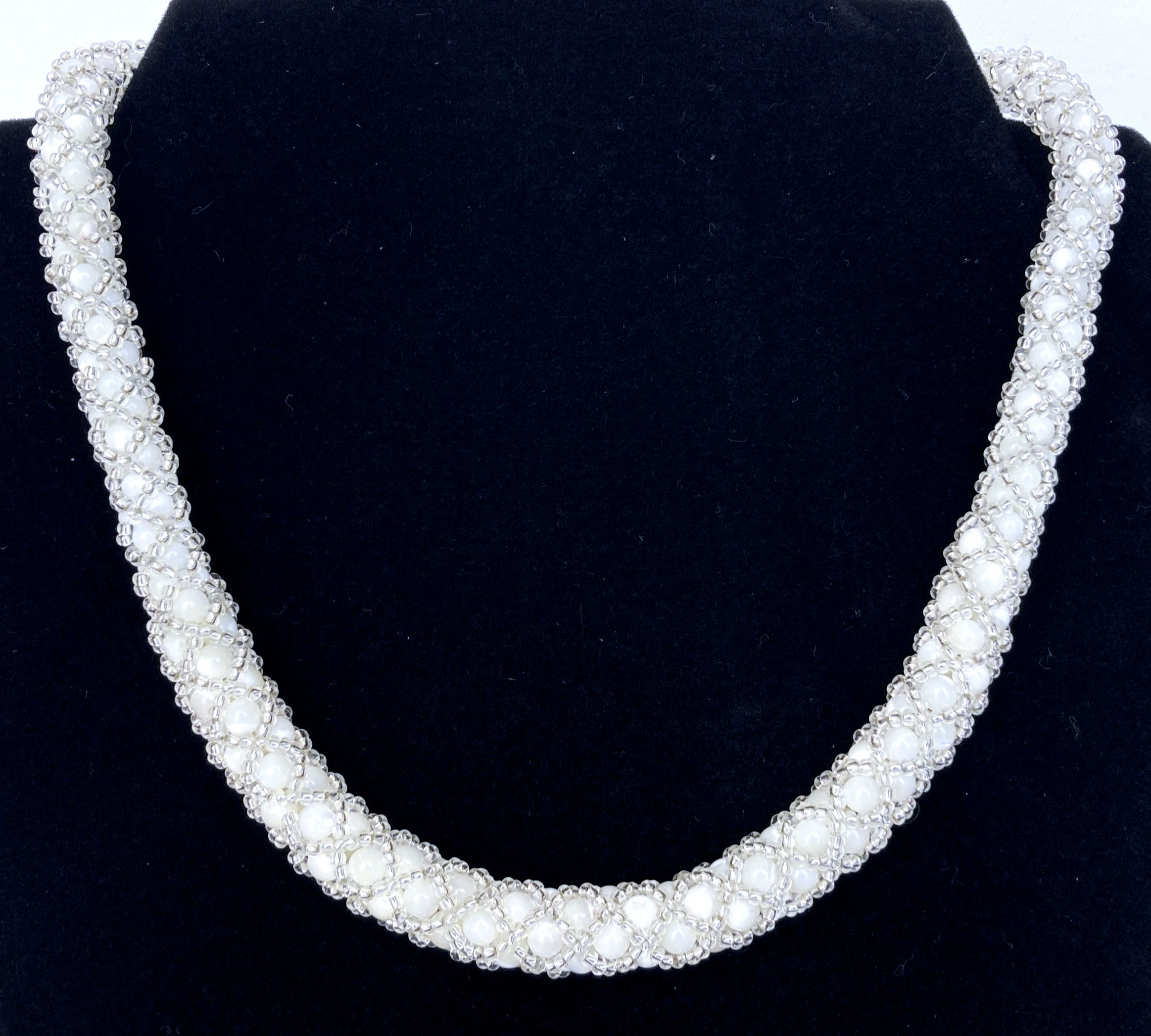 Necklace "Snow White"