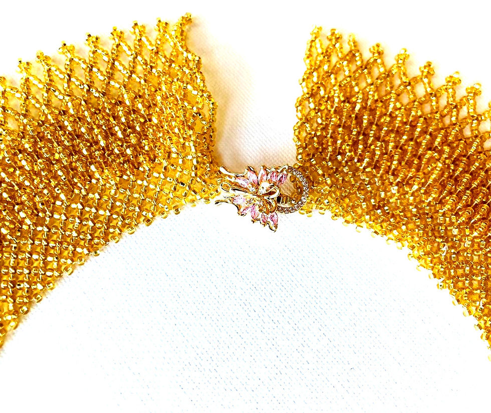 Thumbnail: Necklace "Honey Flowers"