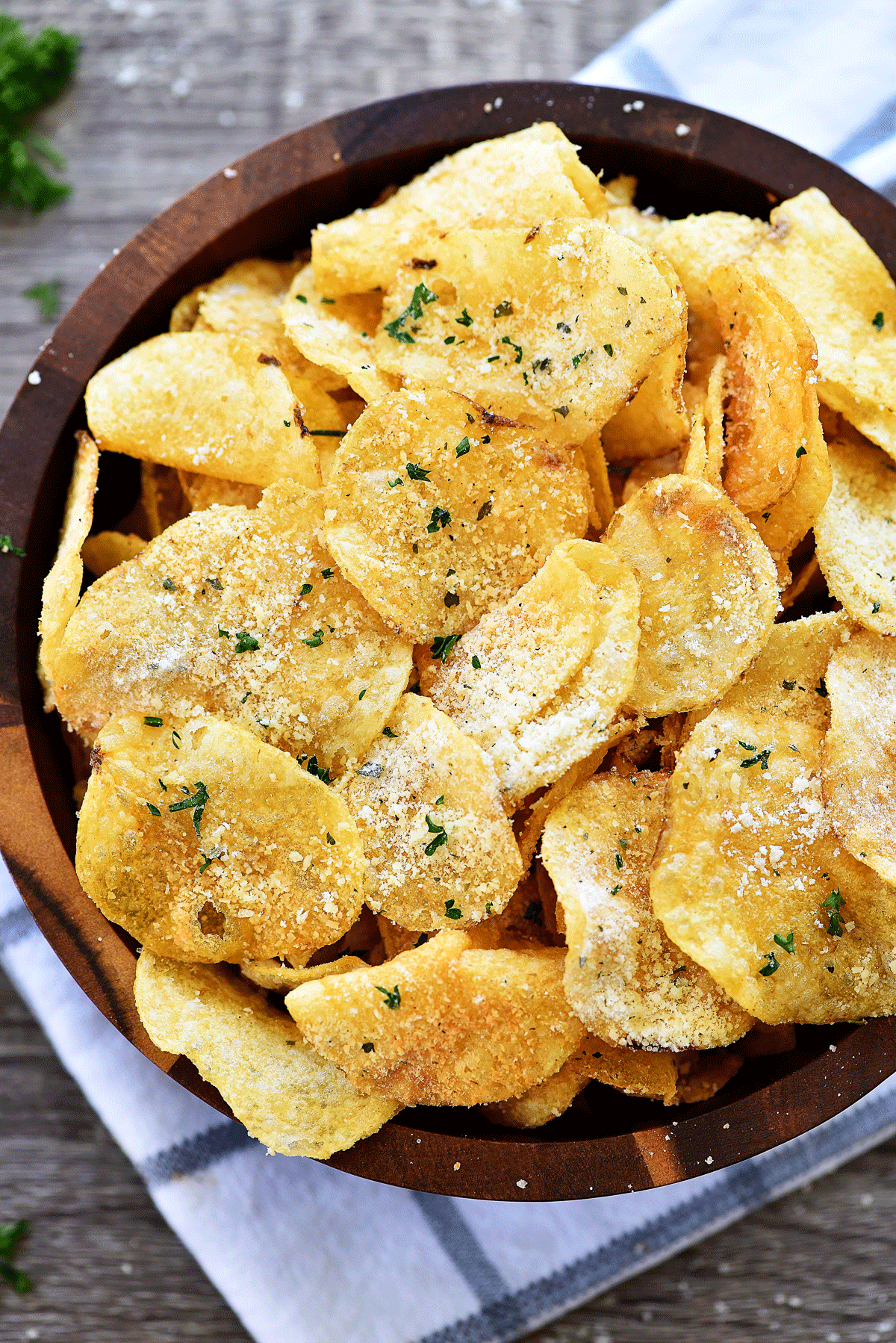 parmesanlı patates cipsleri