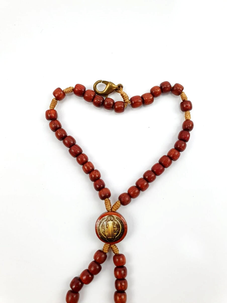 Miniatura: Pulseira Terço em Madeira de São Bento