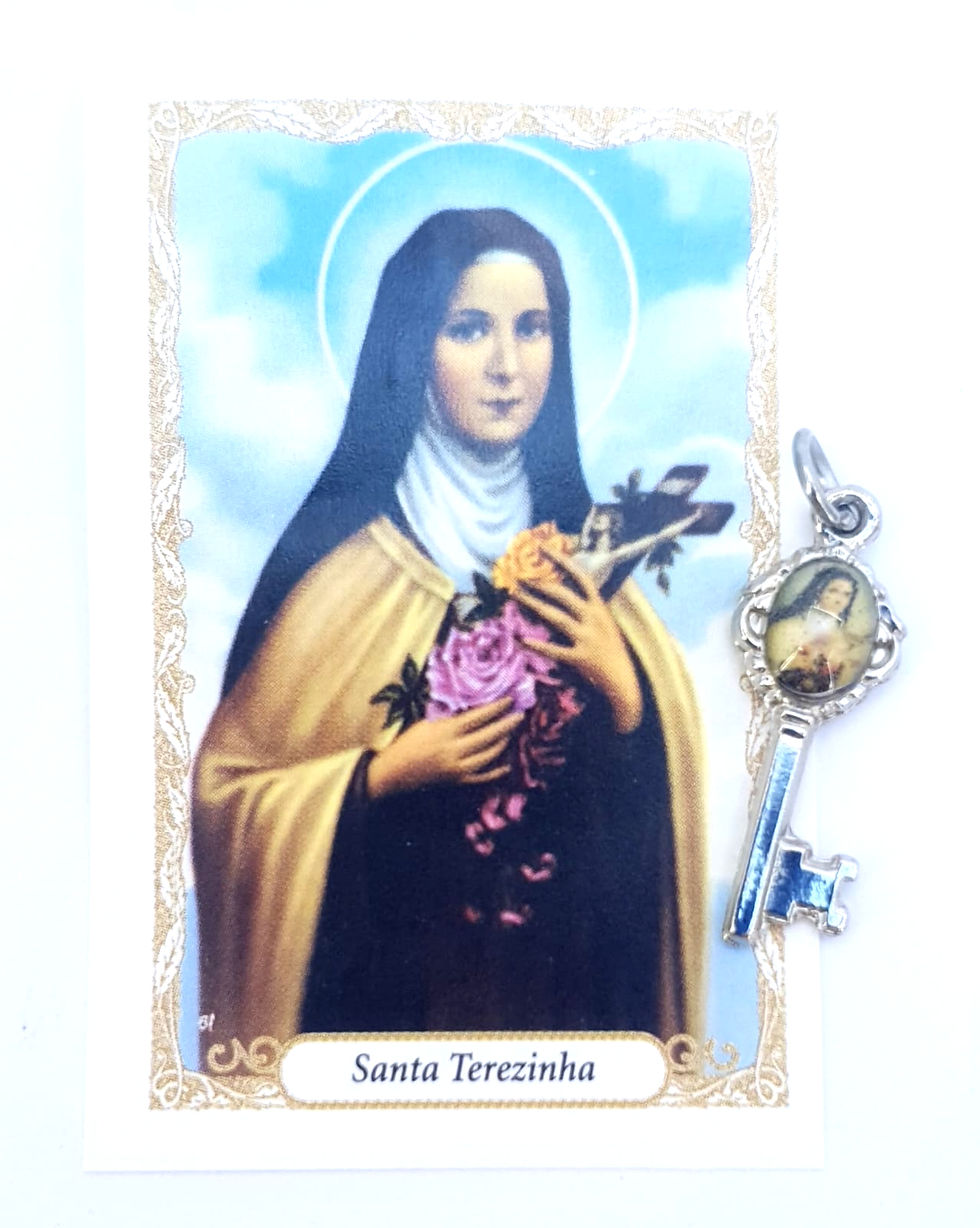 KIT 12 Unidades Medalha Chave Pícola Santa Terezinha