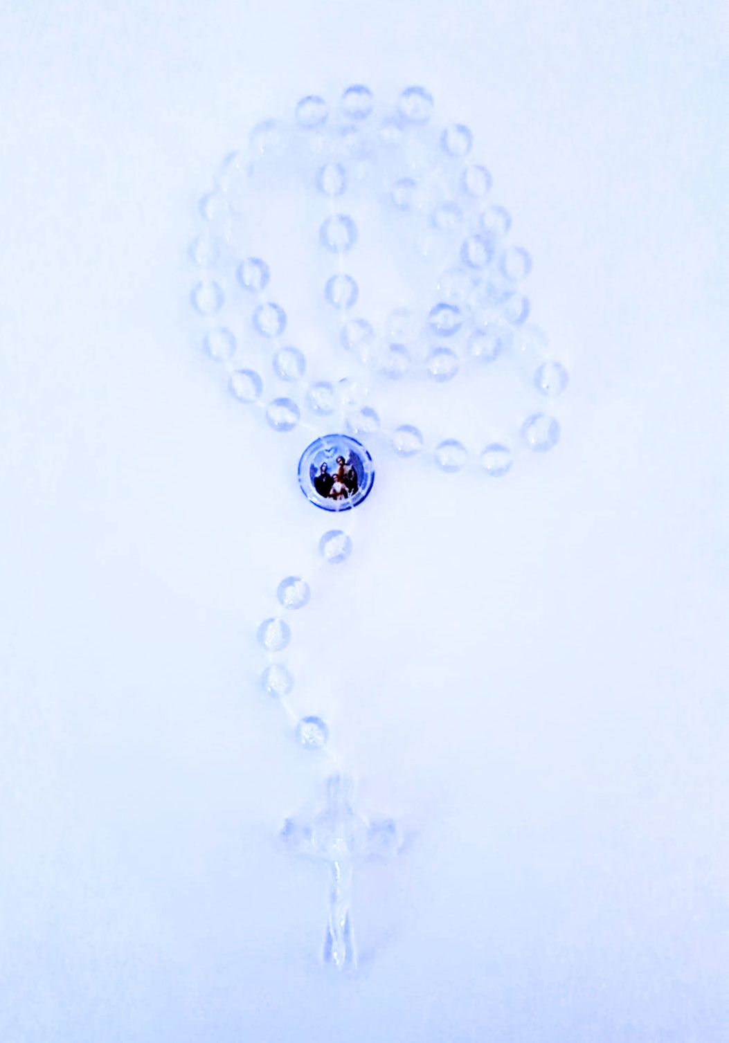 KIT 3 Unidades Terço Plástico 9mm Sagrada Família