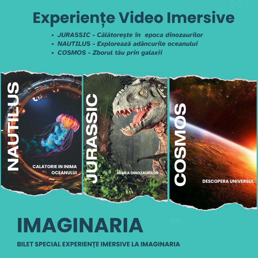 Experiențe Imersive IMAGINARIA PROMO - Nautilus • Jurassic • Cosmos