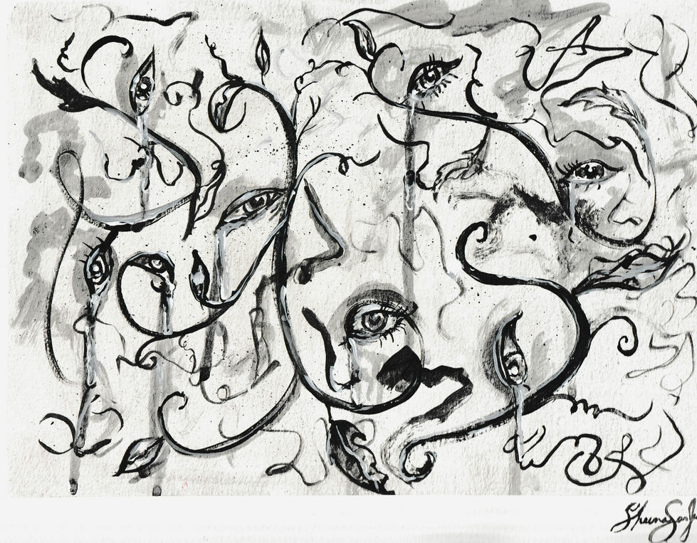 Cath the falling tears from the vines. See if you find any faces in them. There is more to them than meets the eye.