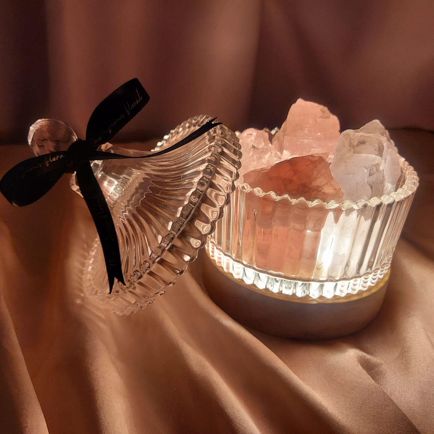 Mixed Crystals Candy Jar