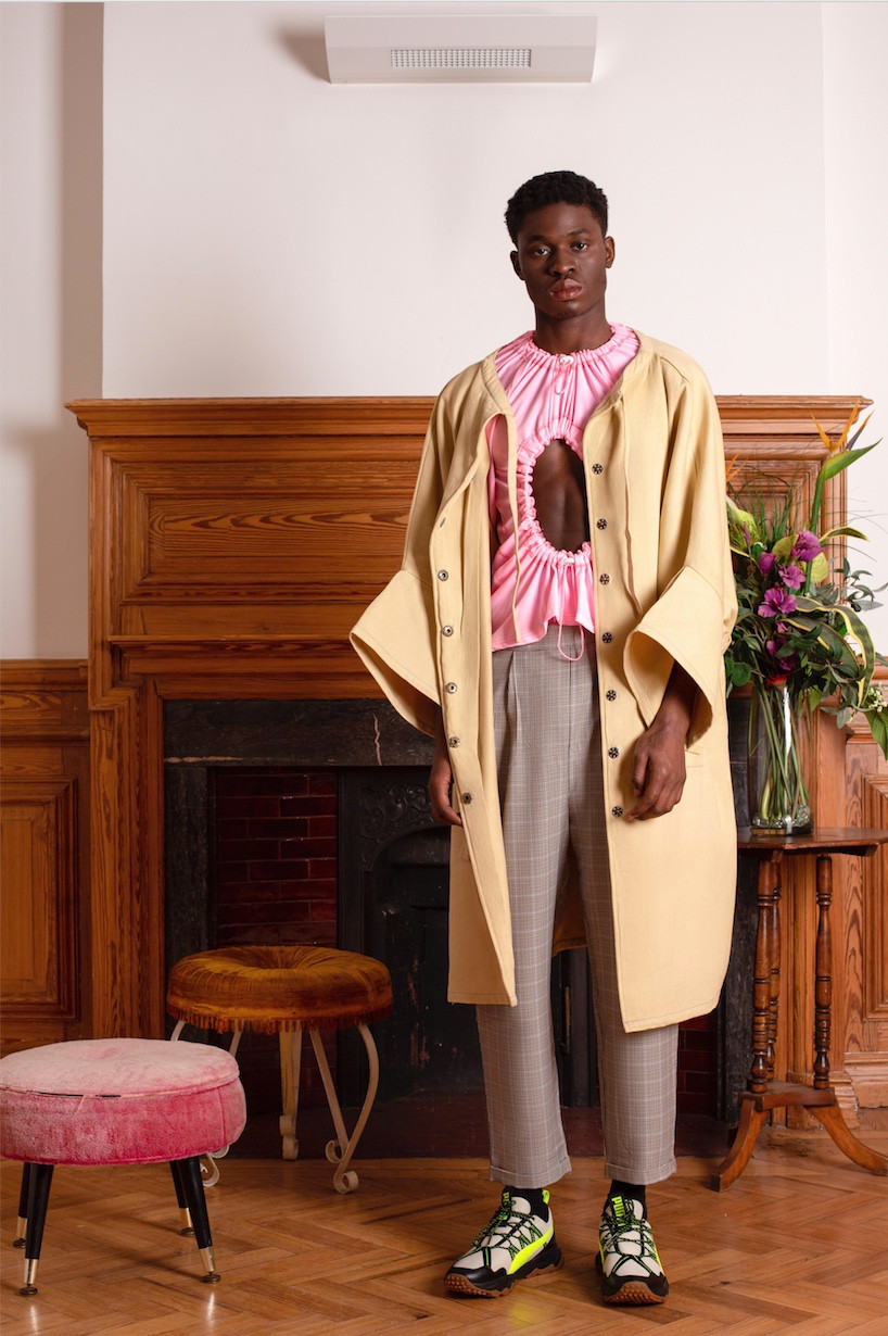 Jacket: Esfera Top: Madison McLoughlin Trousers: Vintage Supply Shoes: Puma