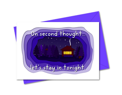 Cardboard Cabin Card | Face Value Cards