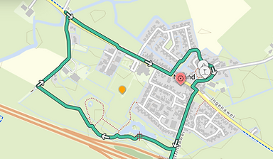 Wandelroute door Nijland