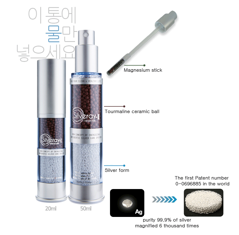 silver form mist made by Korean technology