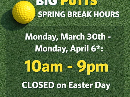 🌴 Spring Break in Milwaukee: Why Big Putts Mini Golf is the Perfect Indoor Activity