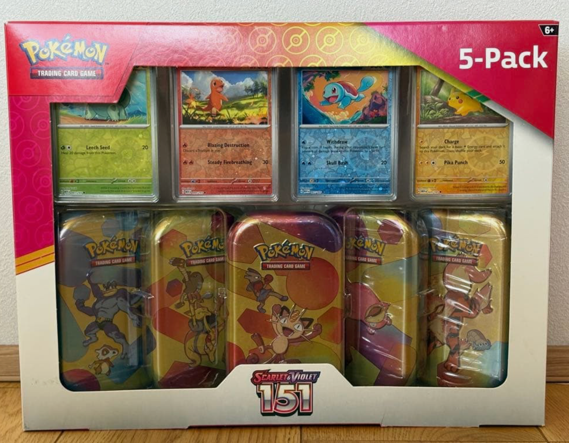 Pokemon Tin: 5-pack mini tins 151 Scarlett & Violet
