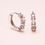 ภาพขนาดย่อ: ต่างหูห่วงทองแท้9K White Gold Circle charm  With Diamond