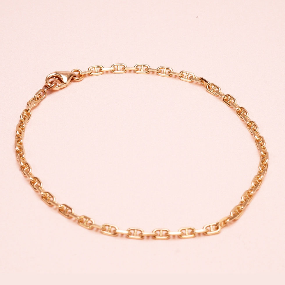 Thumbnail: Horseshoe Chain Bracelet 9k Yellow Gold