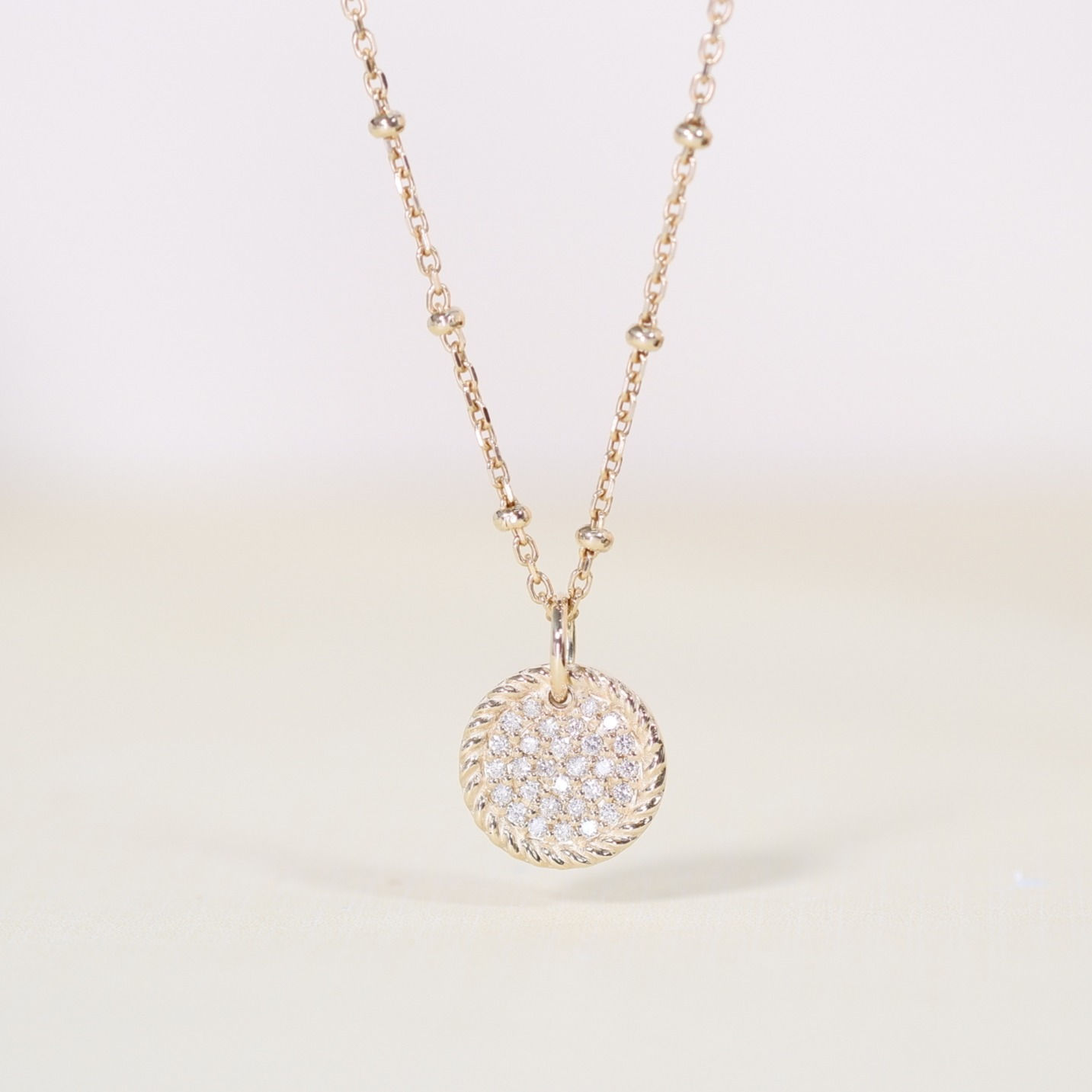 Swirl Pendant with Diamond 9K Yellow Gold (Pendant Only)