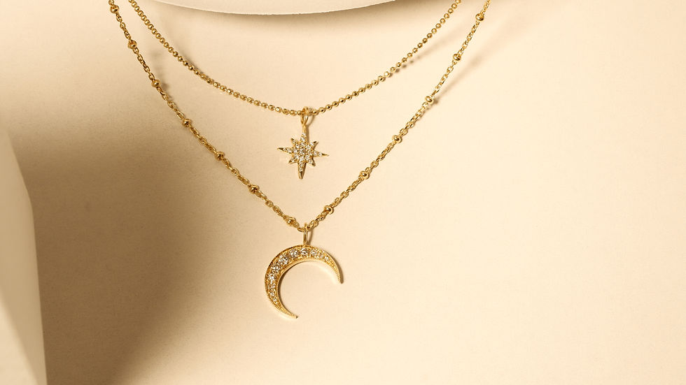Thumbnail: Crescent Moon Pendant 9k Yellow Gold (Pendant Only)

