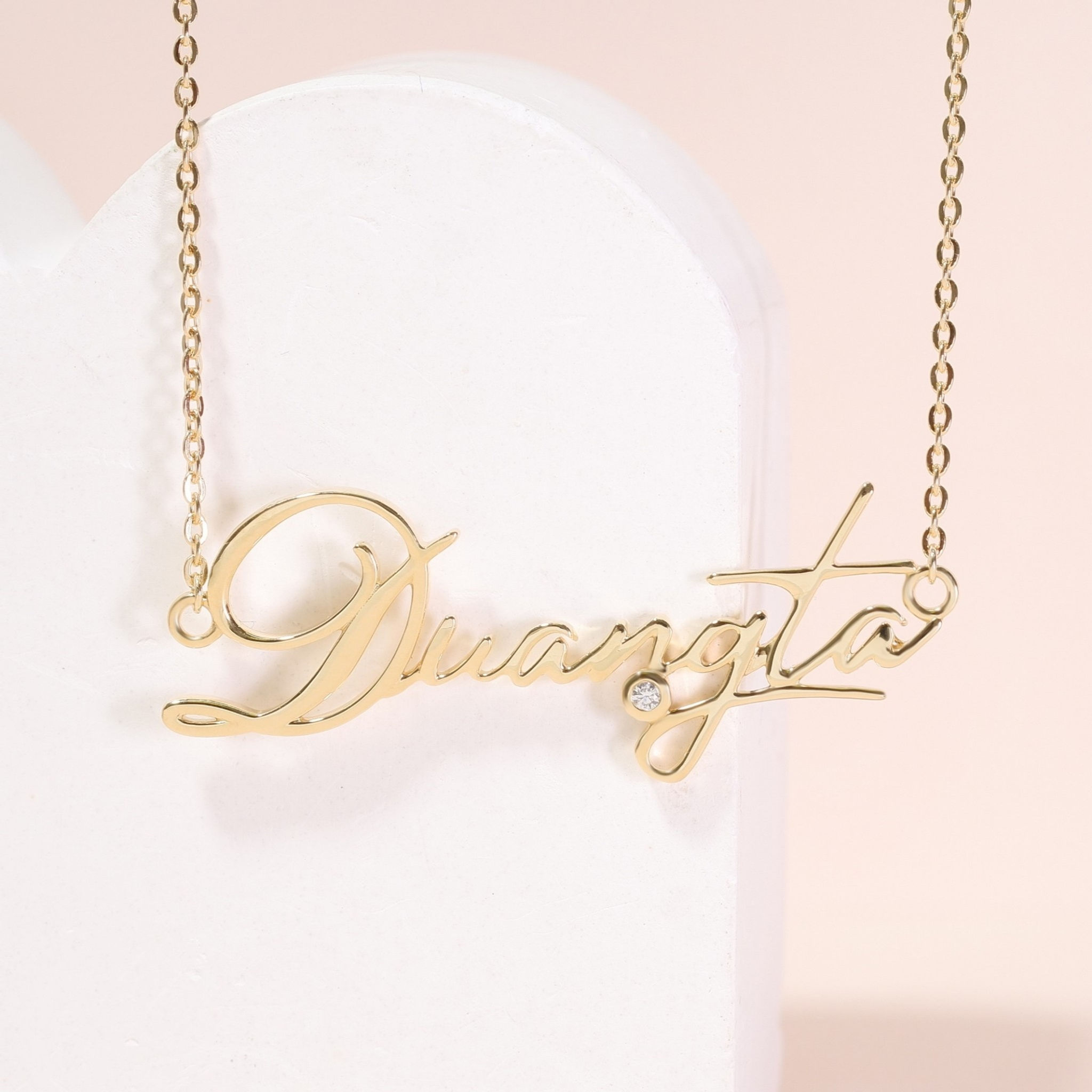 Custom Namesake Necklace 9k Yellow Gold