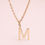 Thumbnail: Alphabet M Pendant 9k Yellow Gold