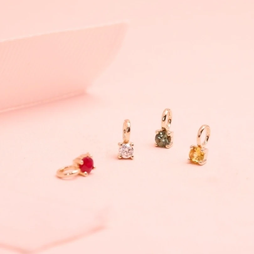Birthstone Gemstone Pendant 9k Yellow Gold (Pendant Only)