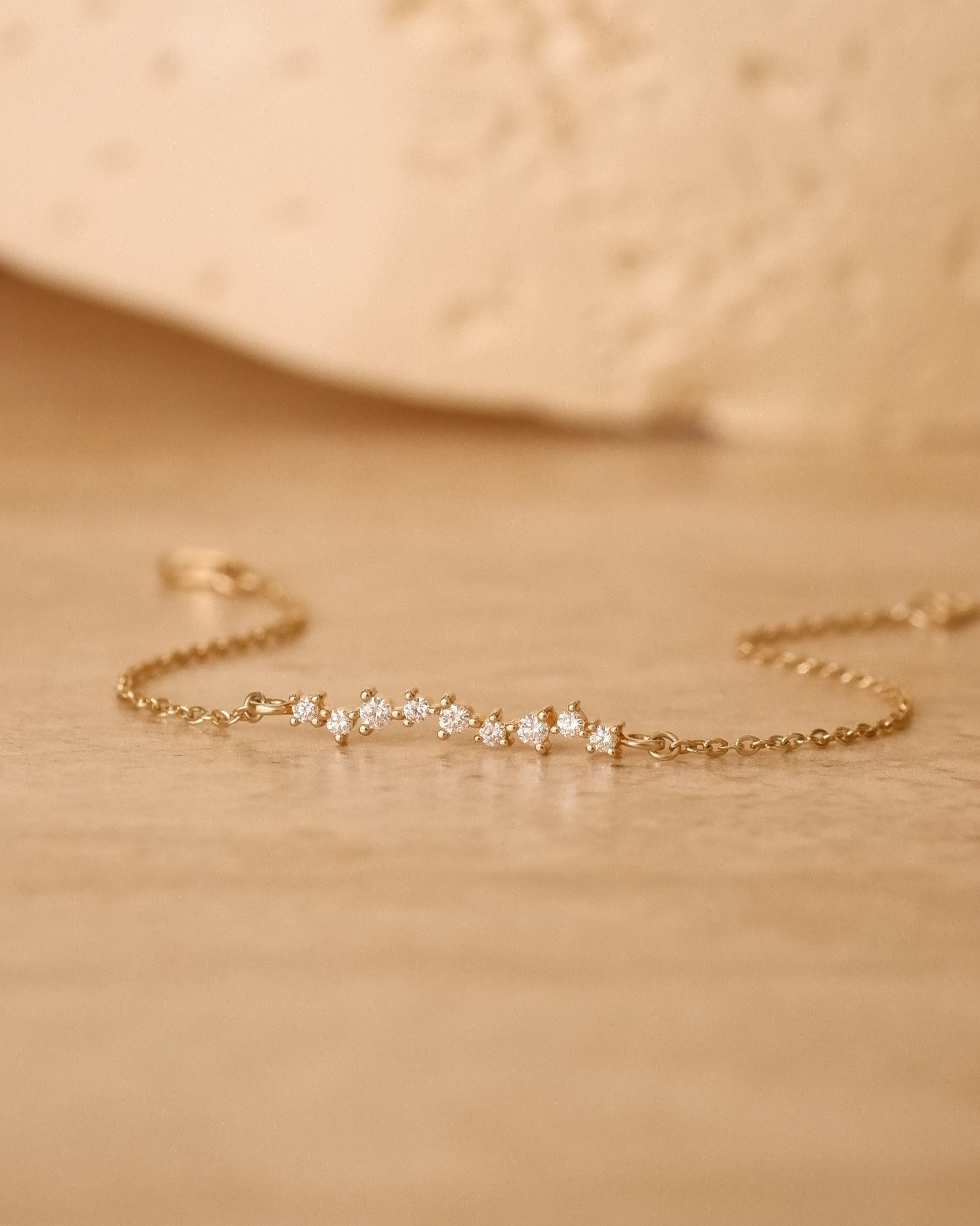 สร้อยข้อมือทองแท้9K Starlight Diamonds Bracelet