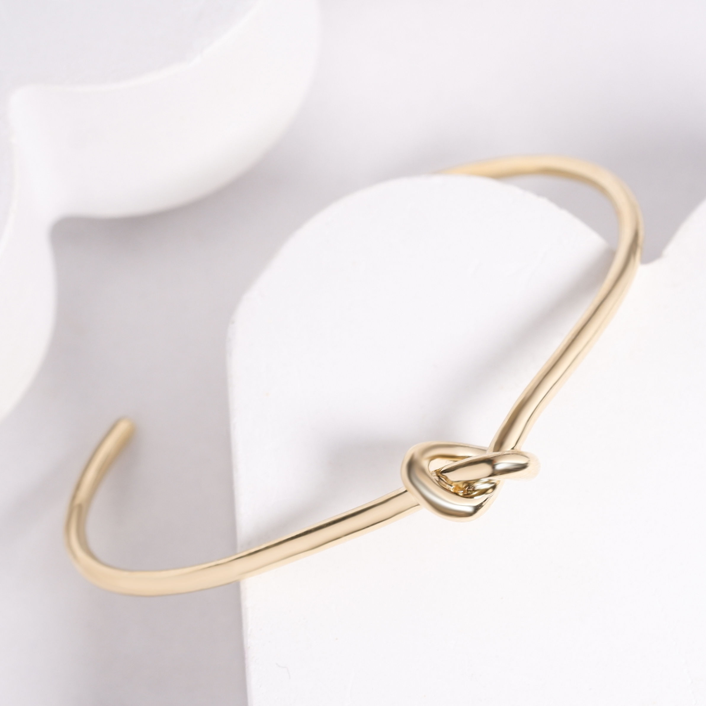 Love Knot Bangle 9K Yellow Gold