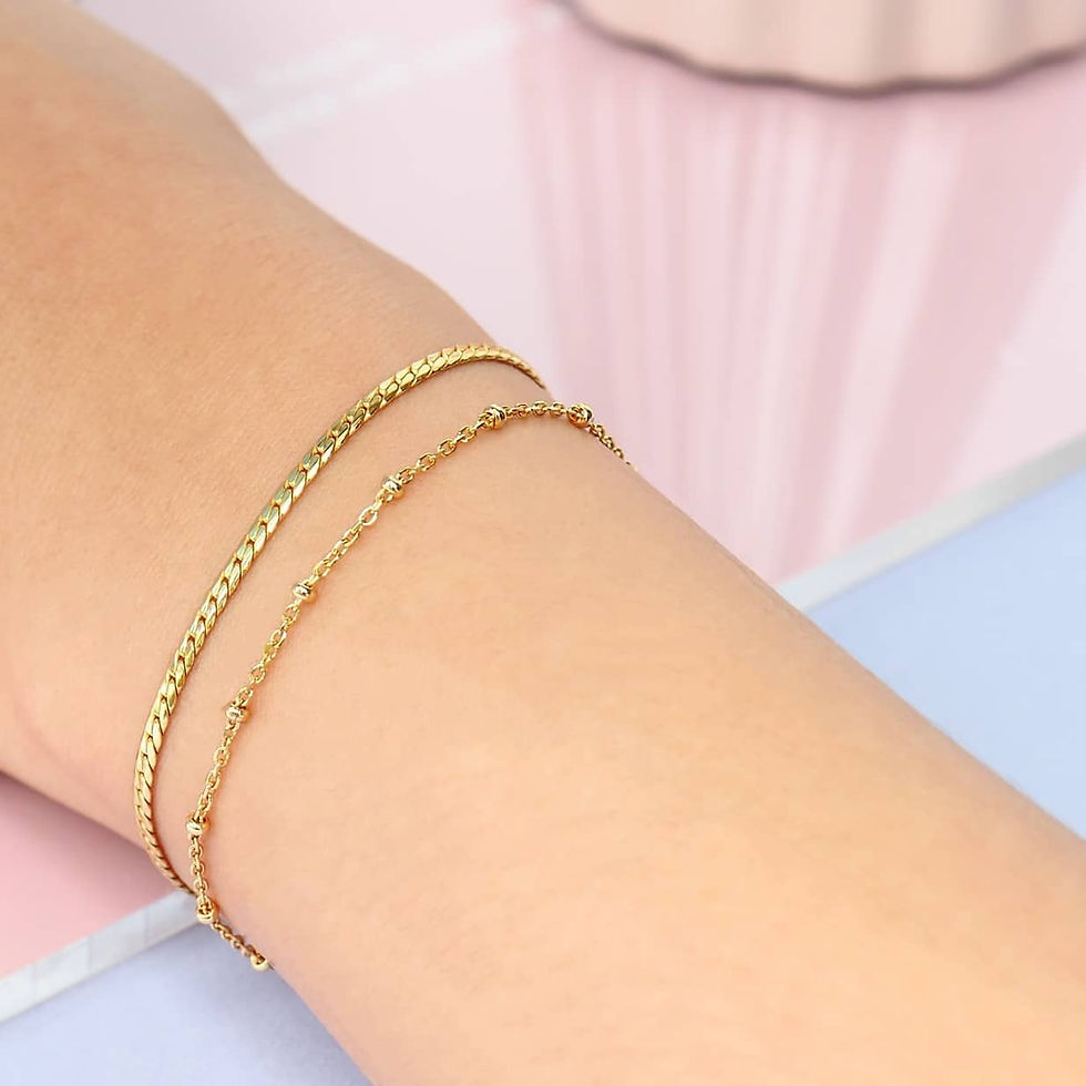 Thumbnail: Ball Chain Bracelet 9k Yellow Gold