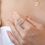 ภาพขนาดย่อ: แหวนทองแท้ 9K Signet Starburst Ring with Diamond