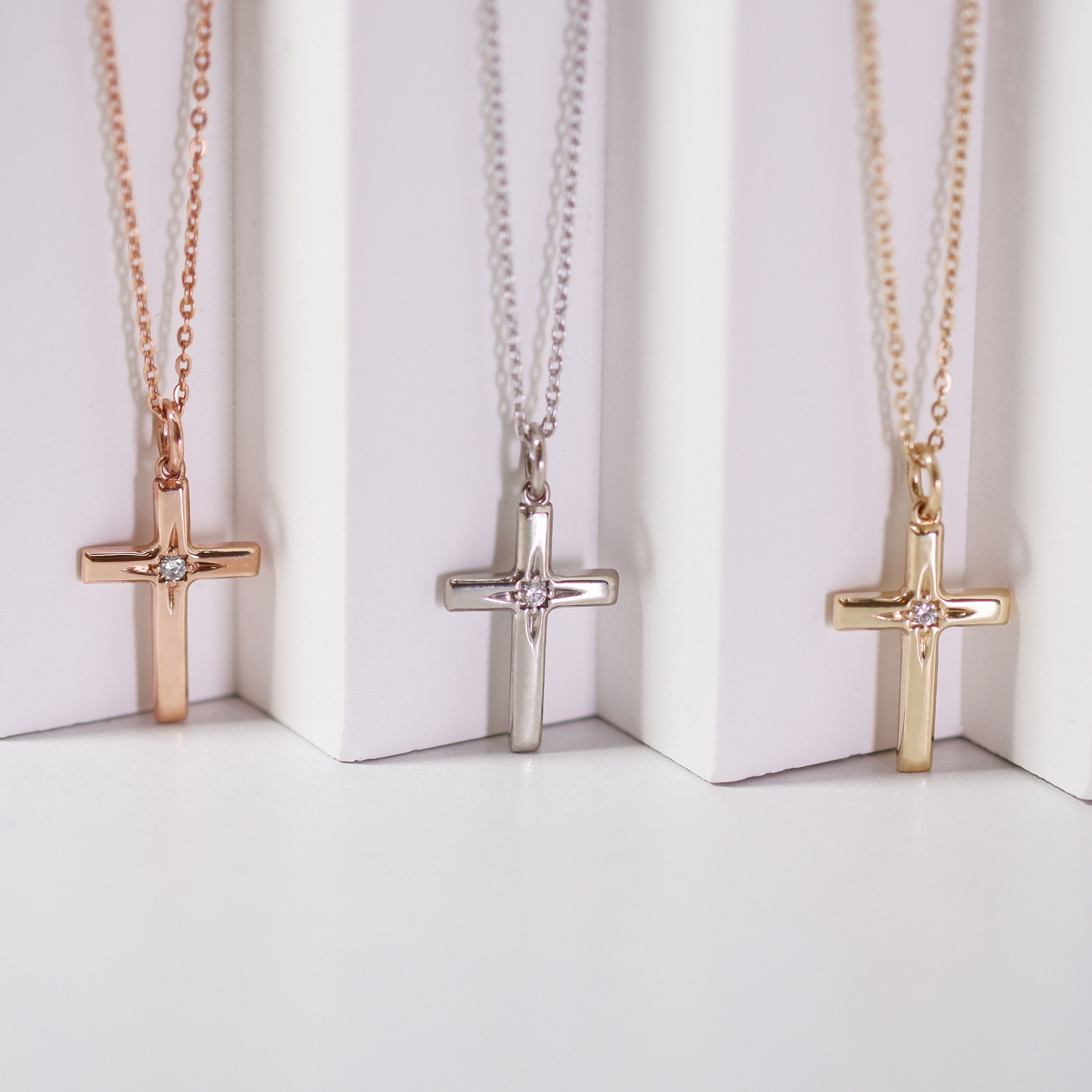 Cross Diamond Pendant 9k Yellow Gold (Pendant Only)