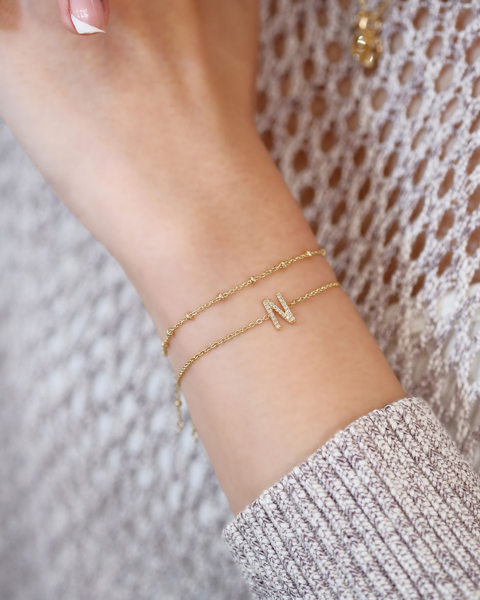 Thumbnail: Ball Chain Bracelet 9k Yellow Gold