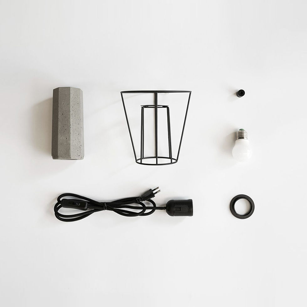 Thumbnail: Cement metal shade lamp