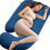 Thumbnail: Grandma shark pregnancy pillow full body support 