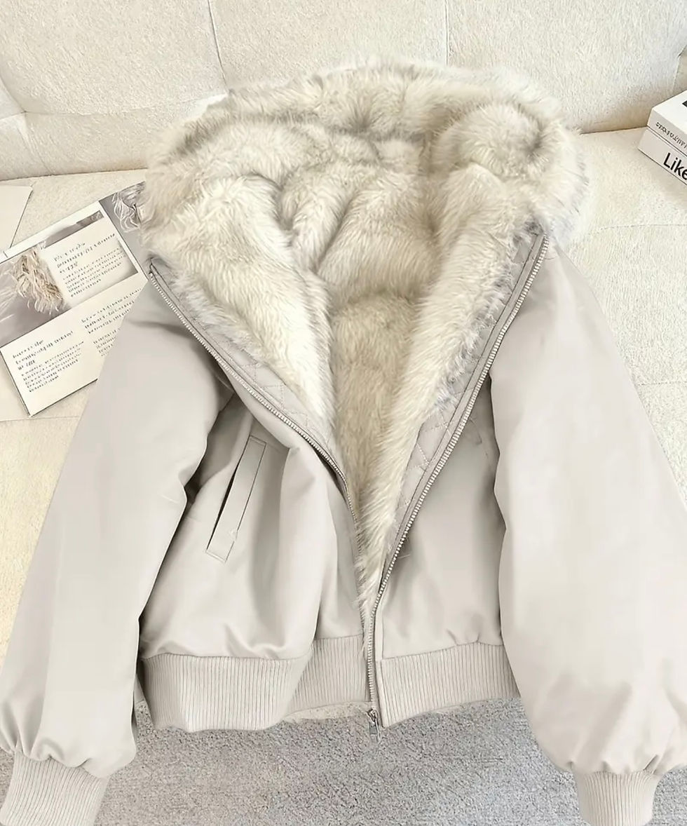 Thumbnail: Autumn and winter women’s furry jacket 