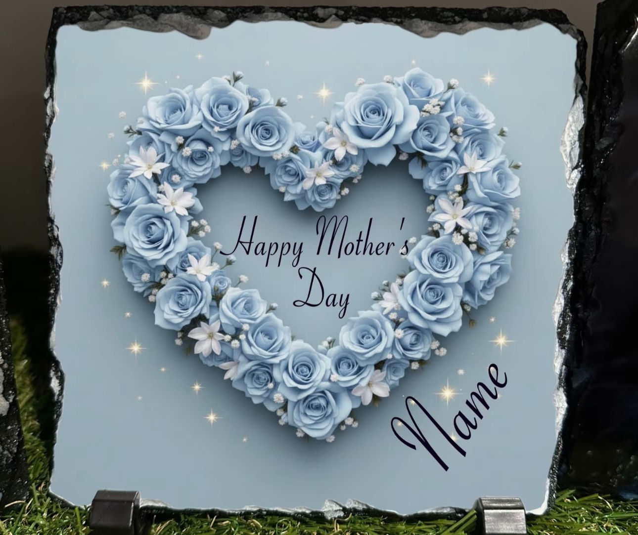 Personalised hollow roses Mother’s Day slates 