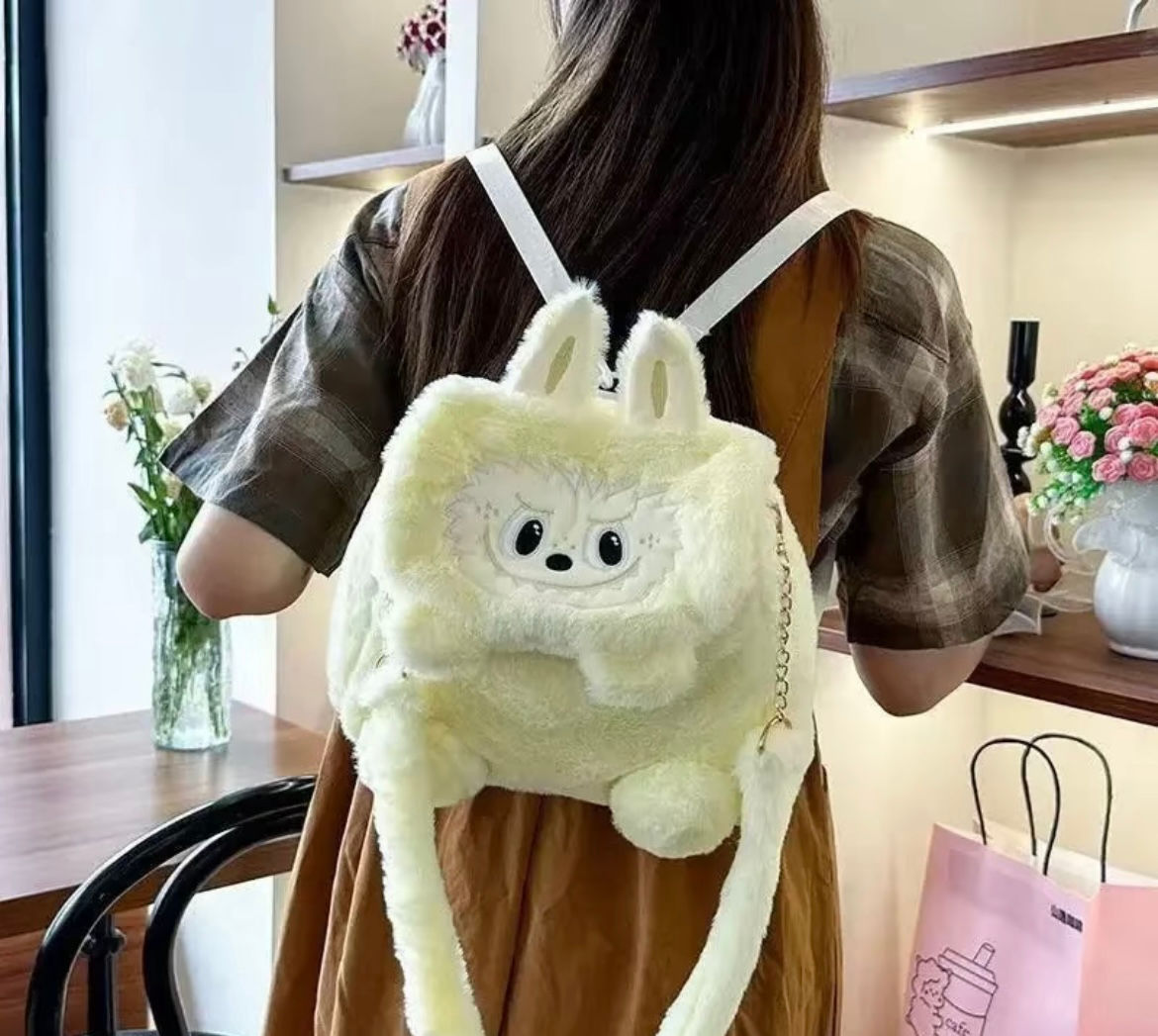 2 in 1 Labubu plush convertible bag 