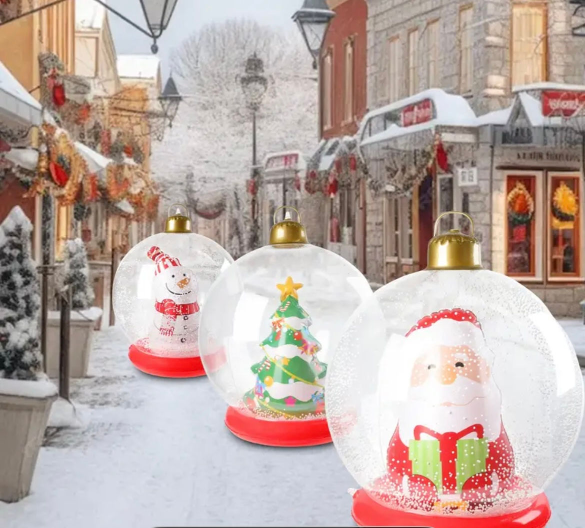 Led giant inflatable baubles 