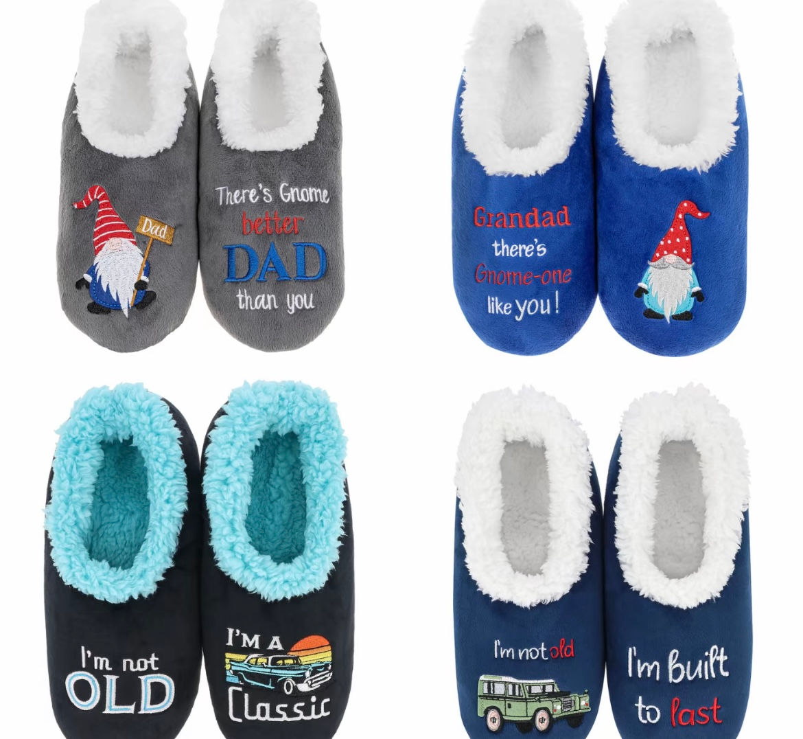 Snoozies fleece men’s slippers 