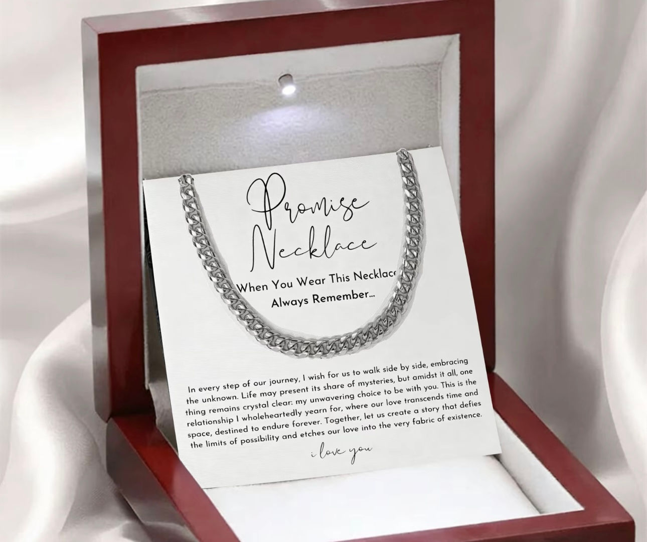 Promise necklace for him 