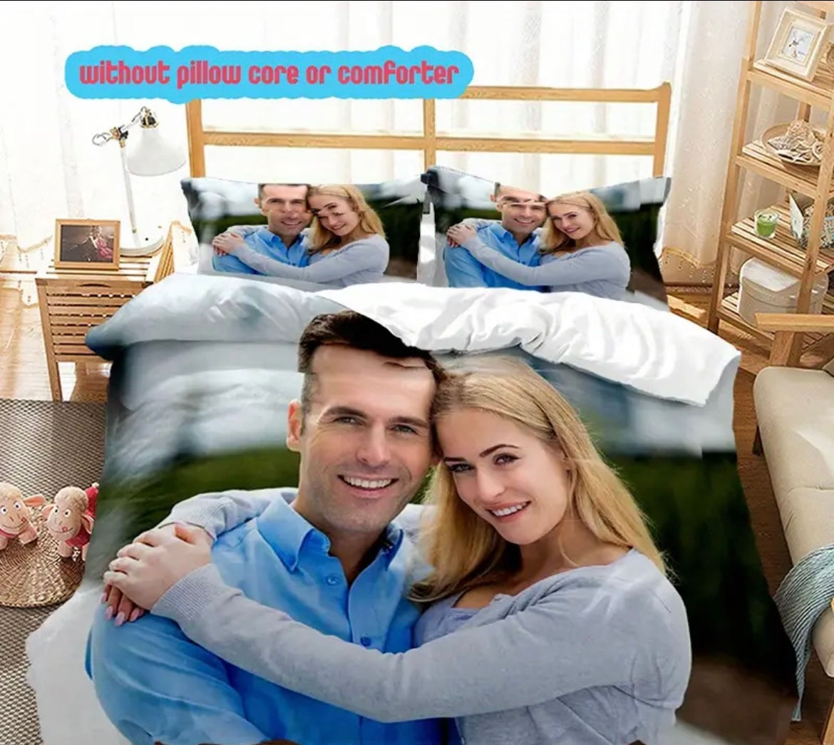 Personalised duvet cover set