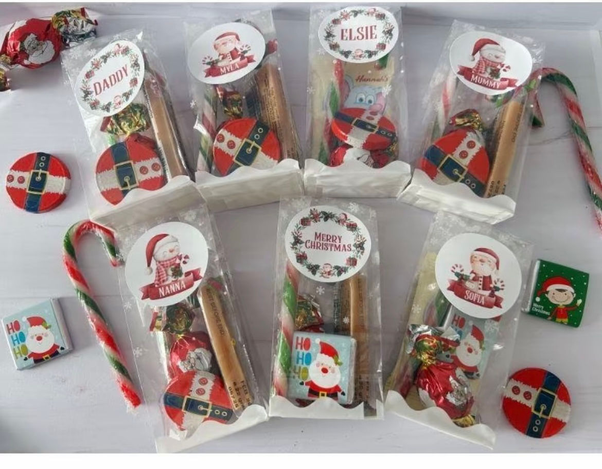 Christmas chocolate treat stocking filler personalised 