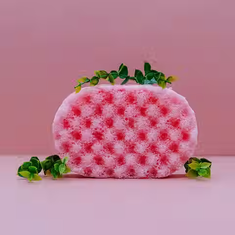 Marshmallow & Raspberry Soap Sponge