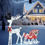 Thumbnail: Christmas reindeer & sleigh 4ft with led lights 