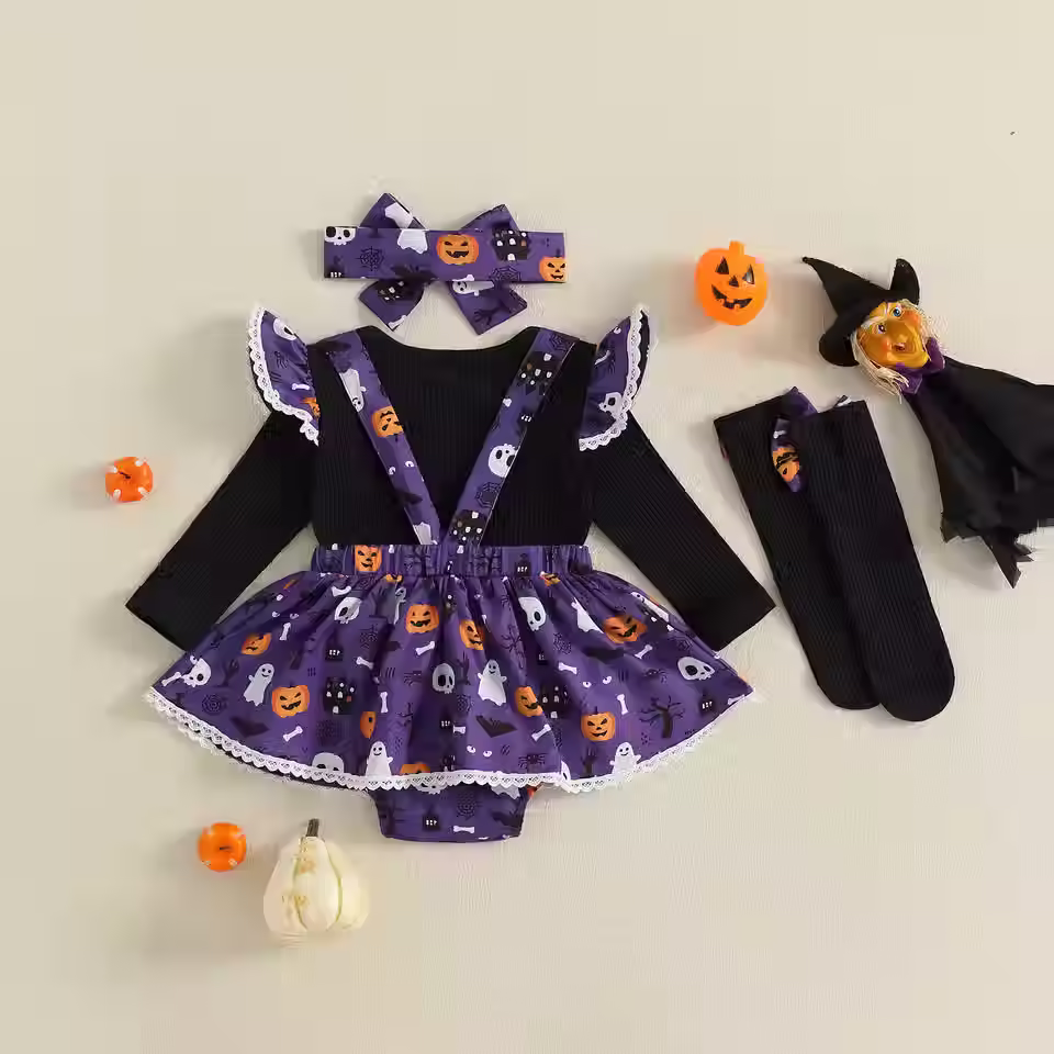 Thumbnail: Baby girls my first Halloween outfit 