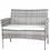 Thumbnail: Rattan garden set grey