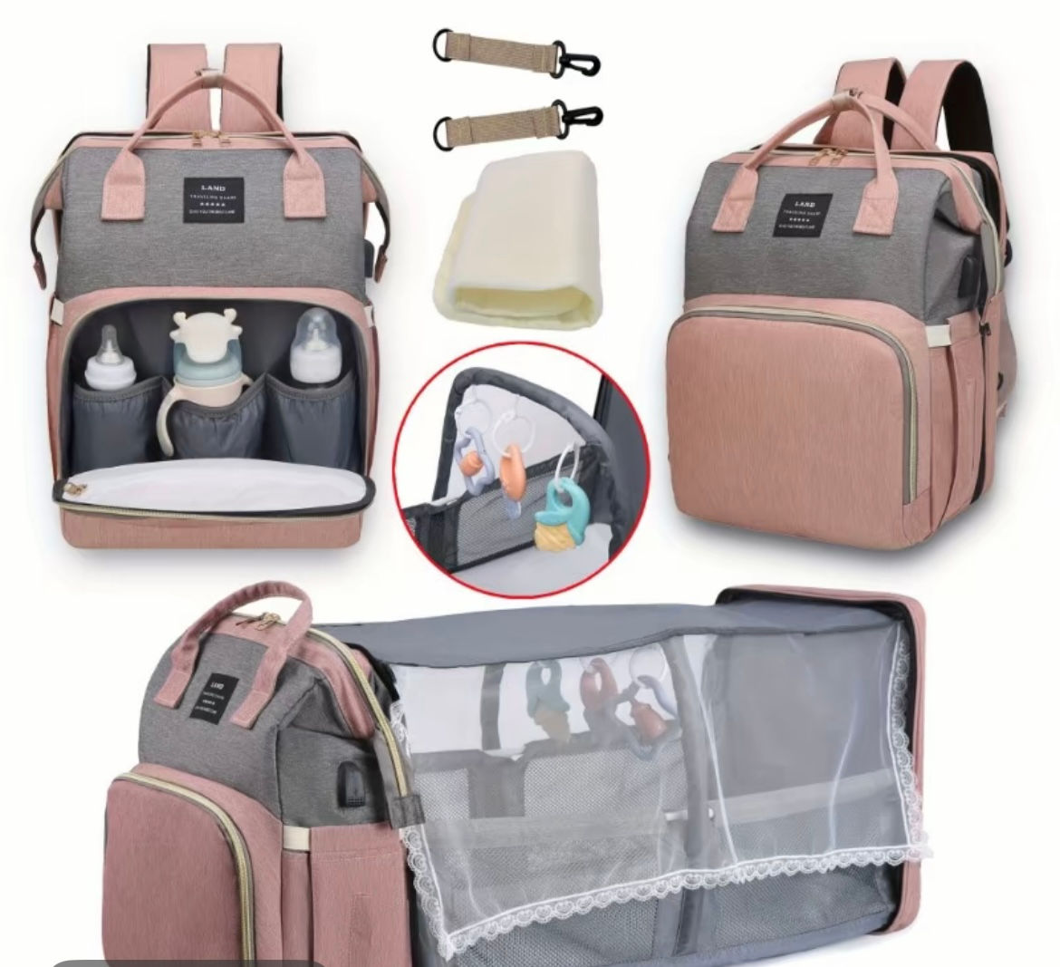 Multifunction diaper bag 