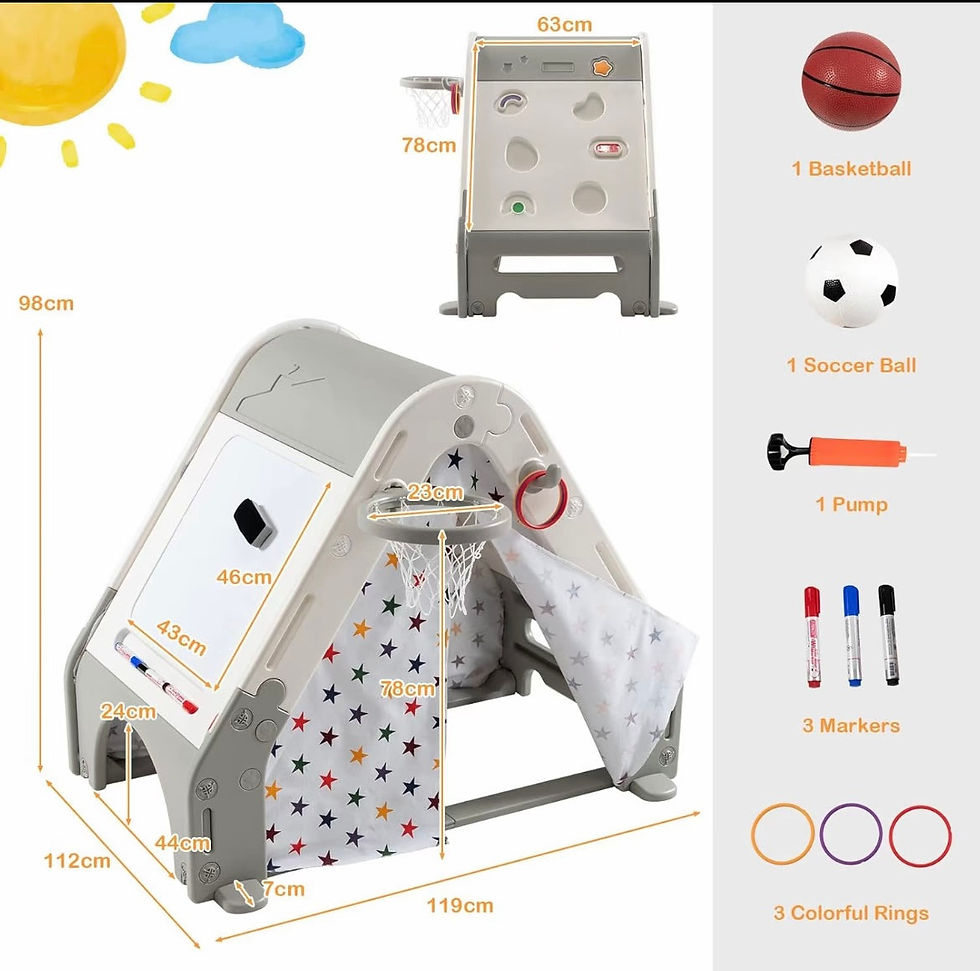 Thumbnail: Children 6 in 1 play tent age 3-6years
